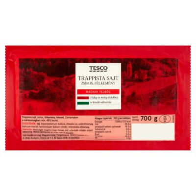 Tesco zsíros, félkemény trappista sajt 700 g
