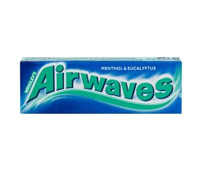 Airwaves Menthol & Eucalyptus mentol- és eukaliptuszízű cukormentes rágógumi édesítőszerrel 14 g