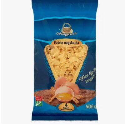 Aranykosár fodros nagykocka 4 tojásos száraztészta 500 g