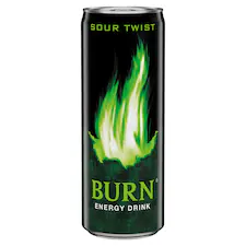 Burn Sour Twist zöld alma ízesítésű szénsavas energiaital koffeinnel 250 ml