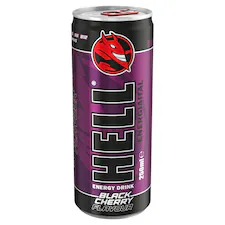 HELL fekete cseresznye- és tuttifrutti ízű energiaital 250 ml