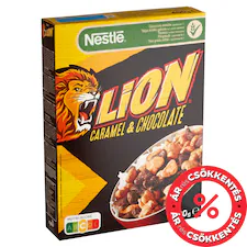 Nestlé Lion karamellás és csokoládés ropogós gabonapehely vitaminokkal és ásványi anyagokkal 400 g