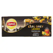 Lipton Earl Grey Lemon ízesített fekete tea 25 teafilter 50 g