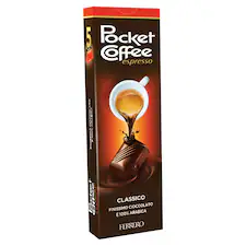 Pocket Coffee csokoládé és tejcsokoládé praliné folyékony kávéval töltve 62,5 g