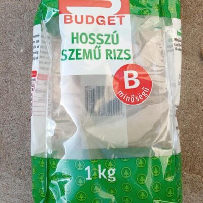 S-Budget "B" minőségű hosszú szemű rizs 1 kg