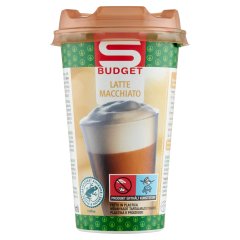 S-Budget Latte Macchiato kávés tejital teljes tejjel, tejszínből és arabica kávéból 250 ml