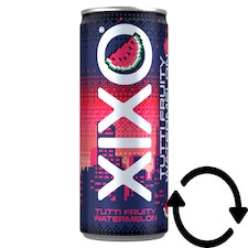 XIXO Tutti Fruity görögdinnye-és tuttifruttiízű, szénsavas üdítőital 250 ml