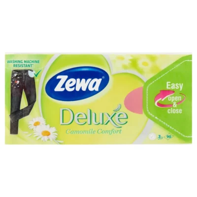 Zewa Deluxe Camomile Comfort illatosított papír zsebkendő 3 rétegű 90 db