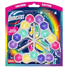 Domestos Power 5 Magic Unicorn WC frissítő blokk 3 x 50 g