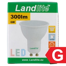 Landlite GU10 300 lm 6 W 3000K LED izzó