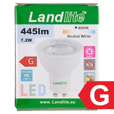 Landlite GU10 445 lm 7,2 W 4000K LED izzó