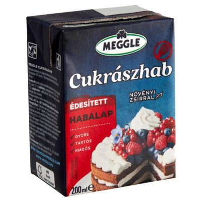 Meggle Cukrászhab UHT édesített habalap 200 ml