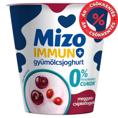 Mizo Immuno+ meggyes-csipkebogyós laktózmentes gyümölcsjoghurt 125 g