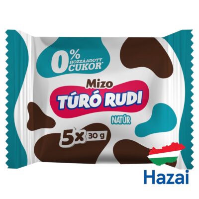 Mizo Túró Rudi natúr túródesszert kakaós bevonattal, édesítőszerekkel 5 x 30 g (150 g)