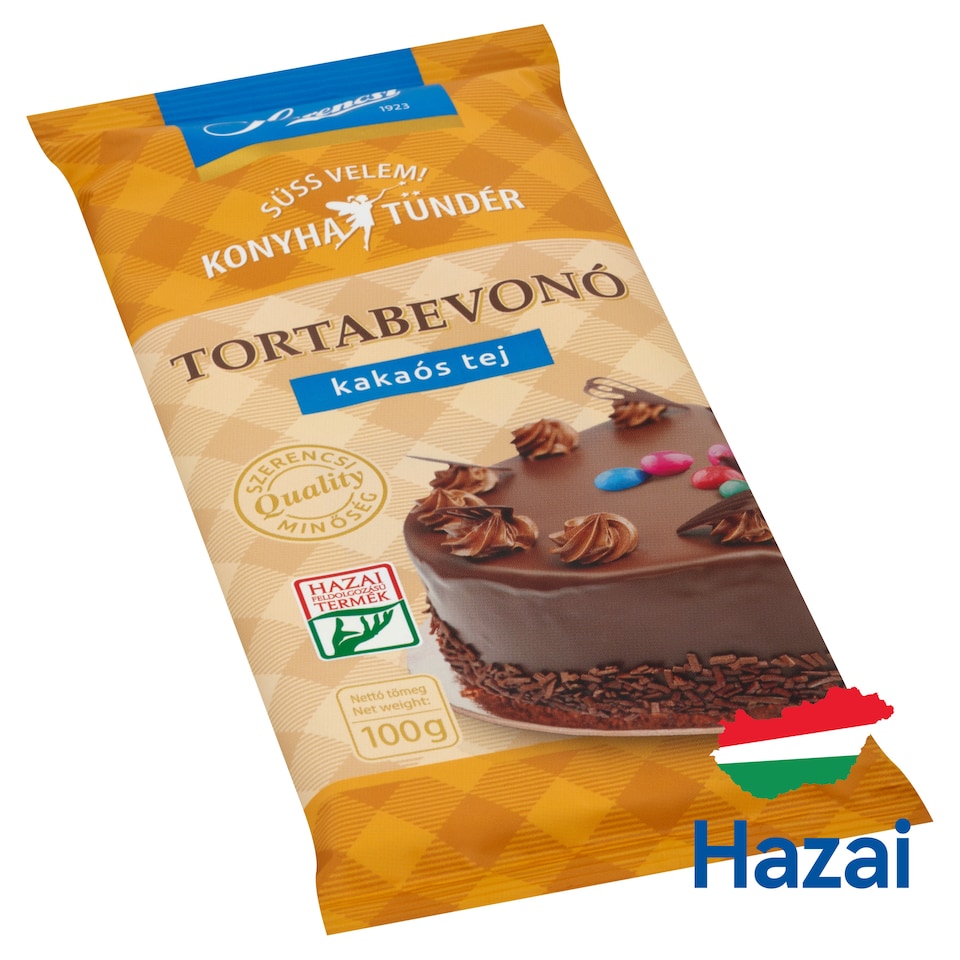 Szerencsi Konyhatündér kakaós tej tortabevonó 100 g