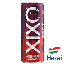 XIXO Cherry Coke cseresznye- és kólaízű, szénsavas üdítőital cukorral és édesítőszerrel 250 ml